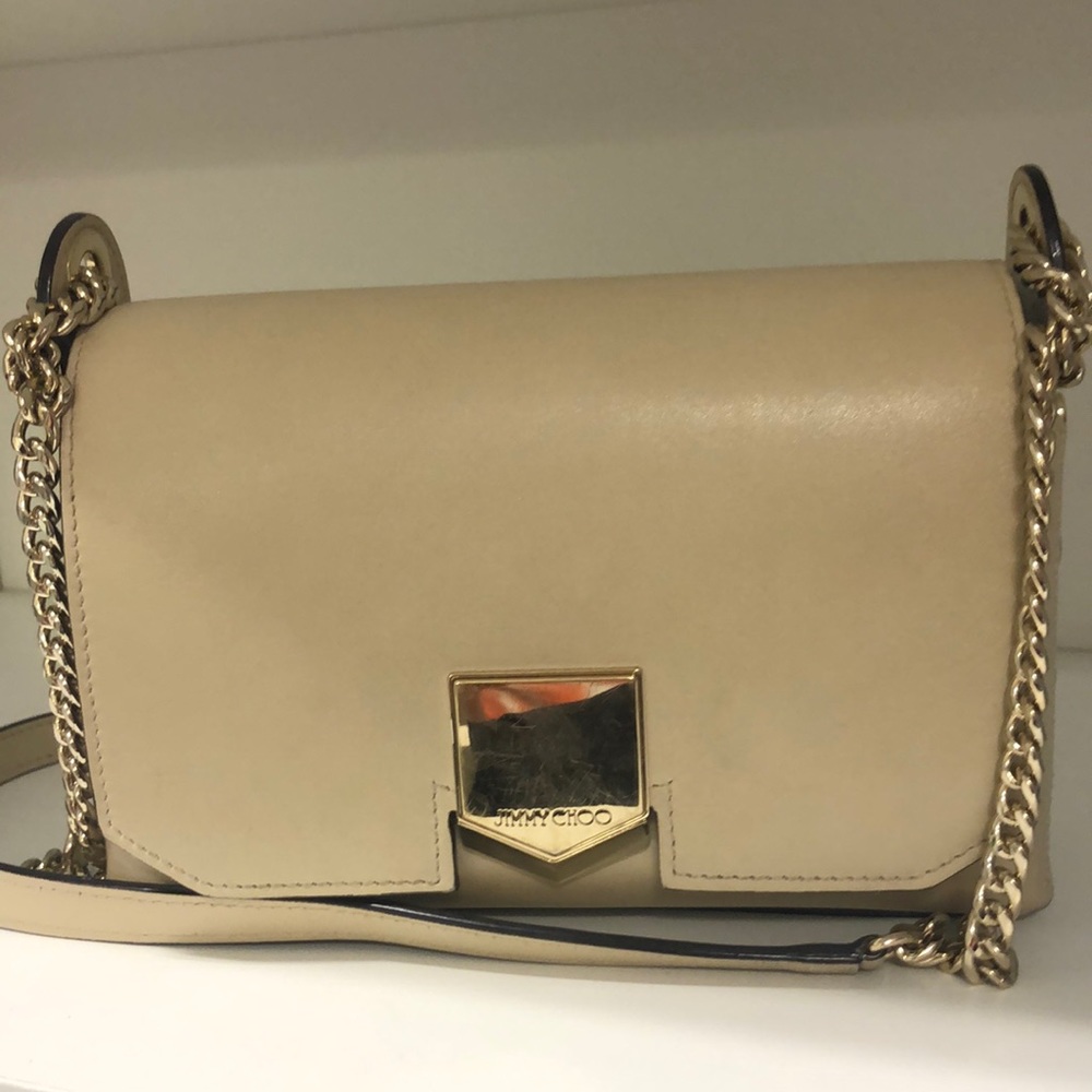 Jimmy Choo ivory crossbody handbag